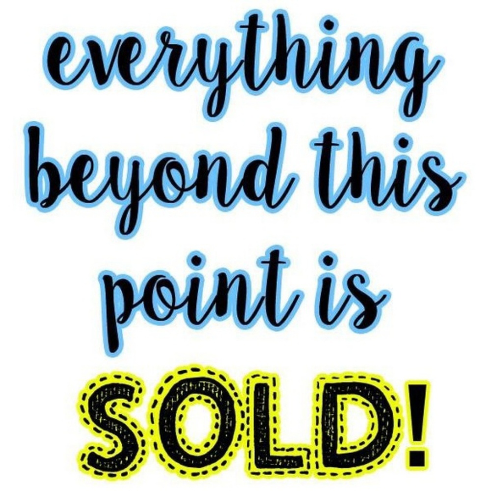 Don't share sold items!